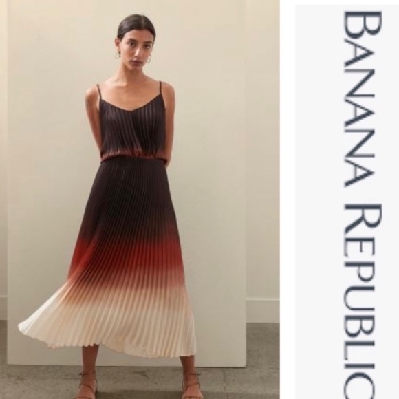 BR Vintage Dresses & Skirts - BRAND NEW BR Archive Collection Ombré MIDI Skirt Sz S/SP Runs Large, 32” L,  NWT
